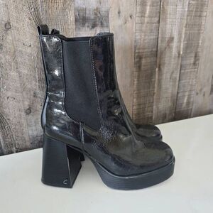 Circus NY by Sam Edelman Stace Flare Heel Platform Chelsea Boots 9M